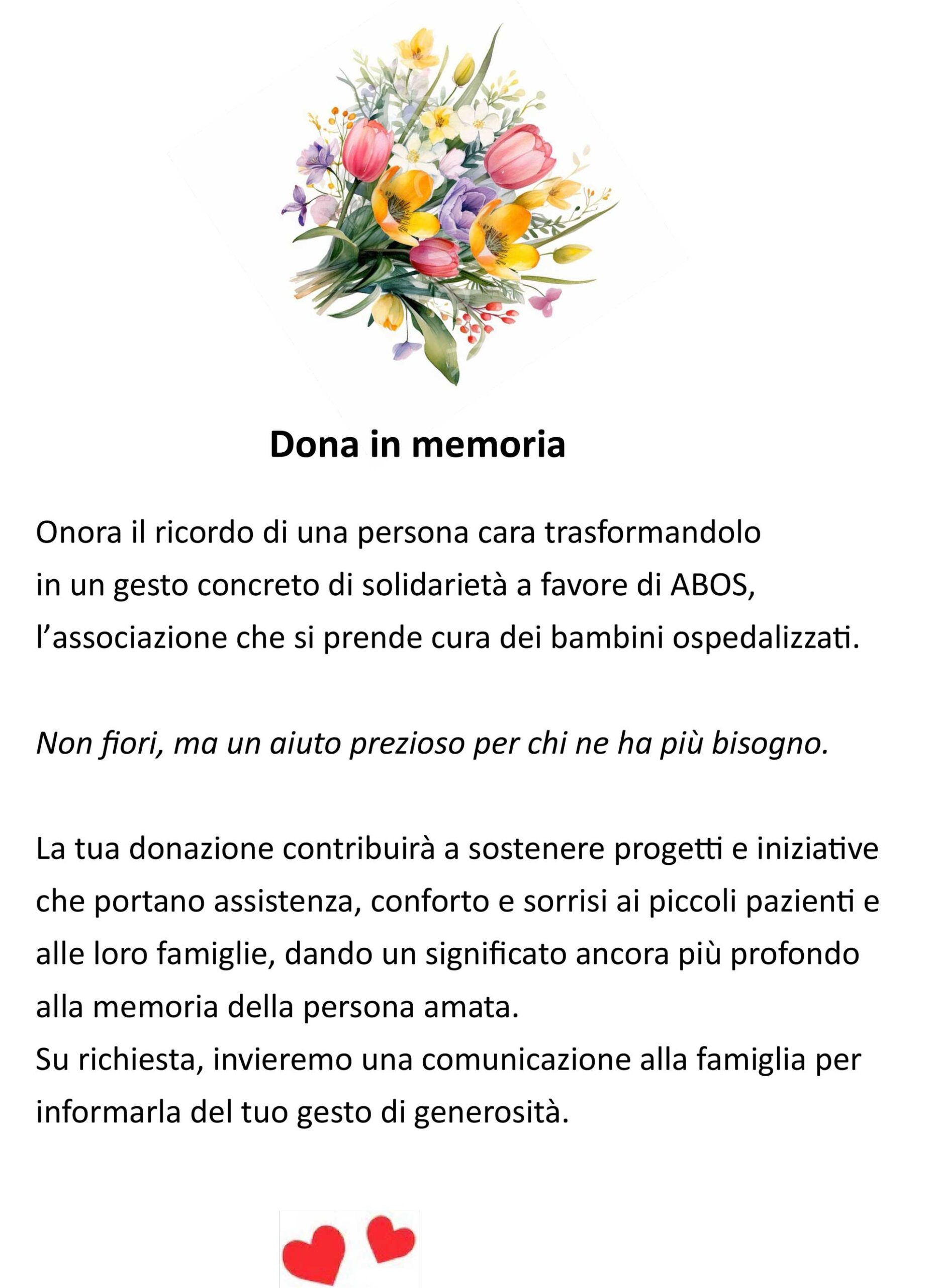 Donare in memoria